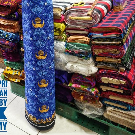 ▲ Kain meteran batik Korpri C50 - Katun C50 ♙