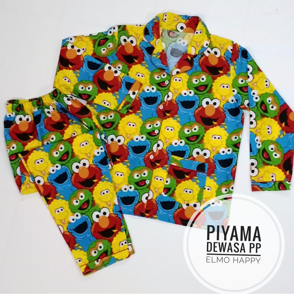 bisa couple ibu dan anak motif elmo