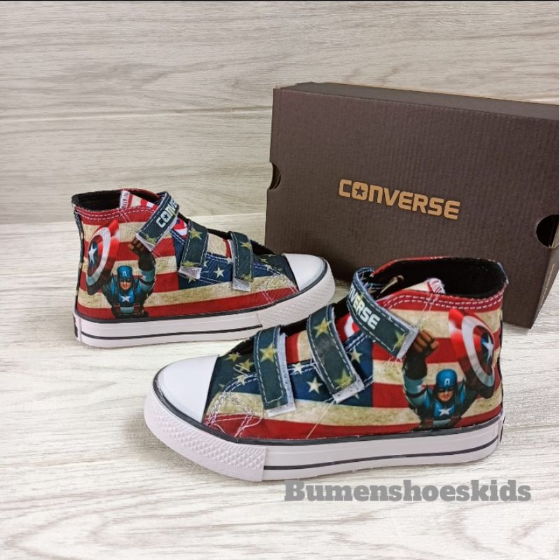 Sepatu Anak Laki Laki Sepatu Converse ALLSTAR High Full Motif Terbaru Sepatu Sneakers