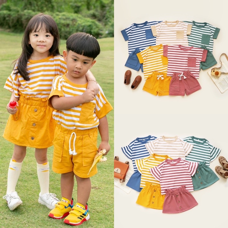 FILIO &amp; FIONA SET Couple Anak 1-5thn / Setelan Anak