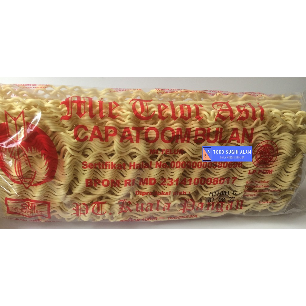 

MIE ATOOM BULAN (MIE MENTAH)