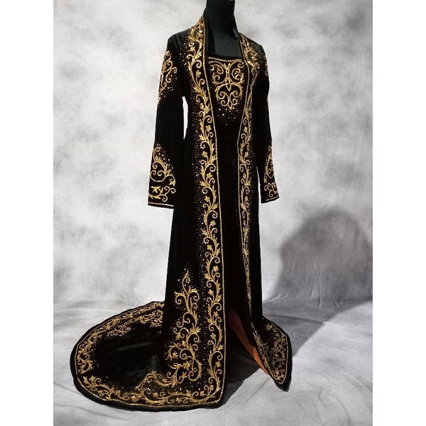 kebaya pengantin bludru / baju pengantin jawa