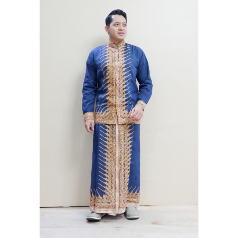 baju kemeja pria setelan sarung