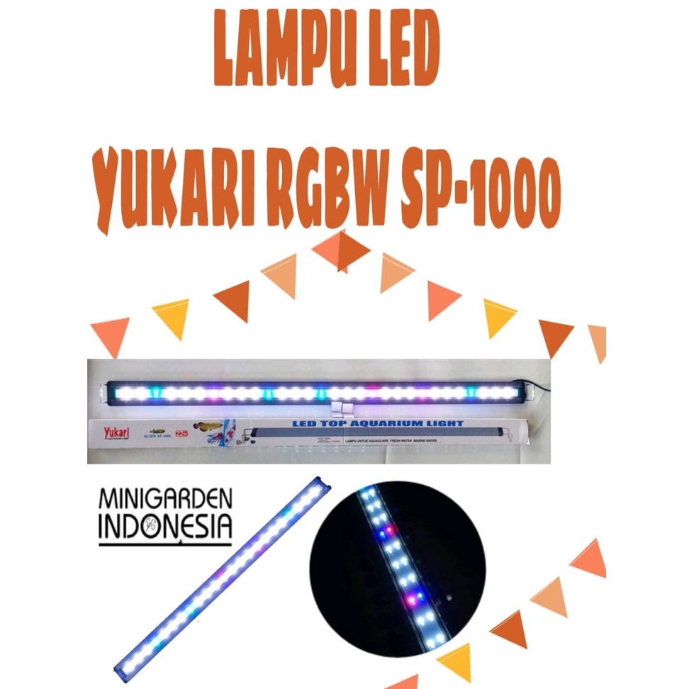 YUKARI RGBW SP-1000 22W LED TOP AQUARIUM LIGHT LAMPU AQUASCAPE