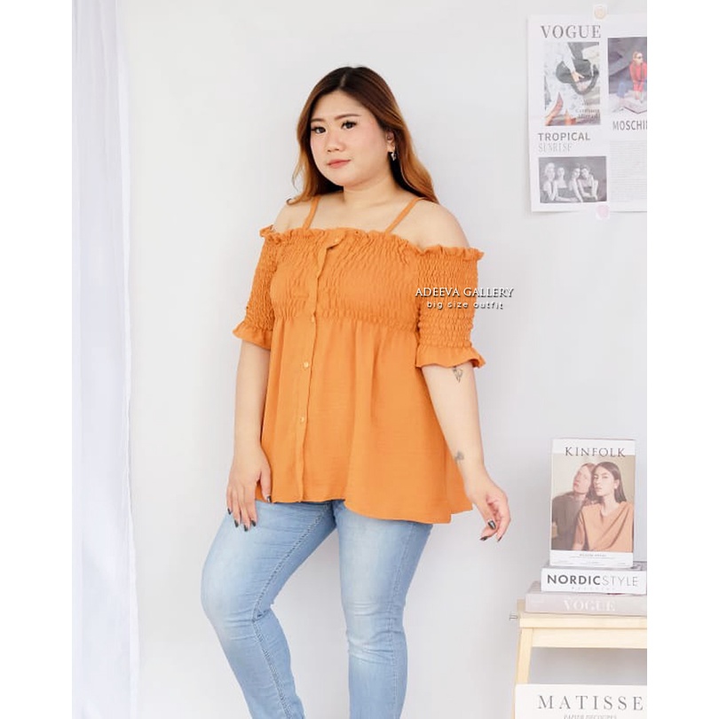 ADEEVA Casandra Blouse Jumbo Atasan Wanita Jumbo