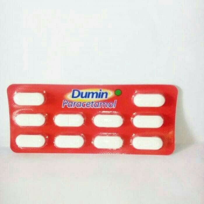 Dumin Paracetamol Pereda Sakit Penurun Demam - Strip Isi 10 Tablet