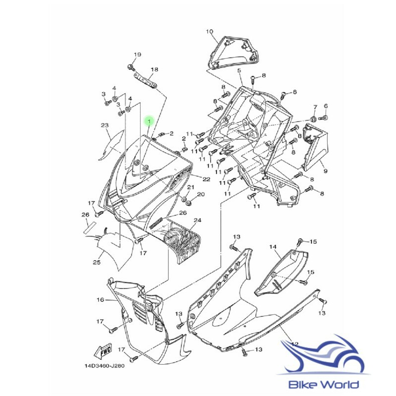 HOT SALE !!! Dasi Tameng Depan Mio Soul Hitam 14D-F8311-00-P0 Yamaha Genuine Parts ORIGINAL