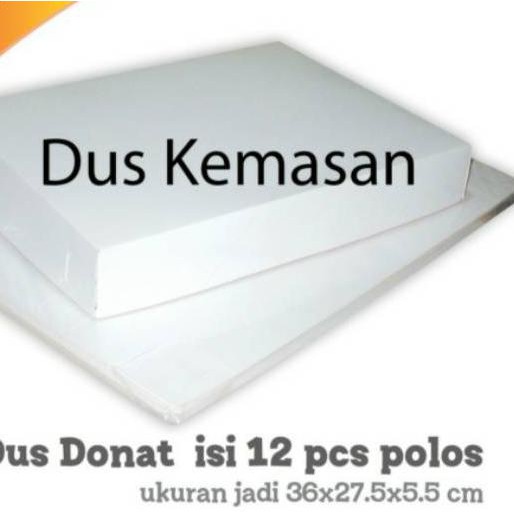 

♝ Box Donat Selusin Polos 36 x 27.5 x 5.5 cm Foodgrade (20pcs) ➩