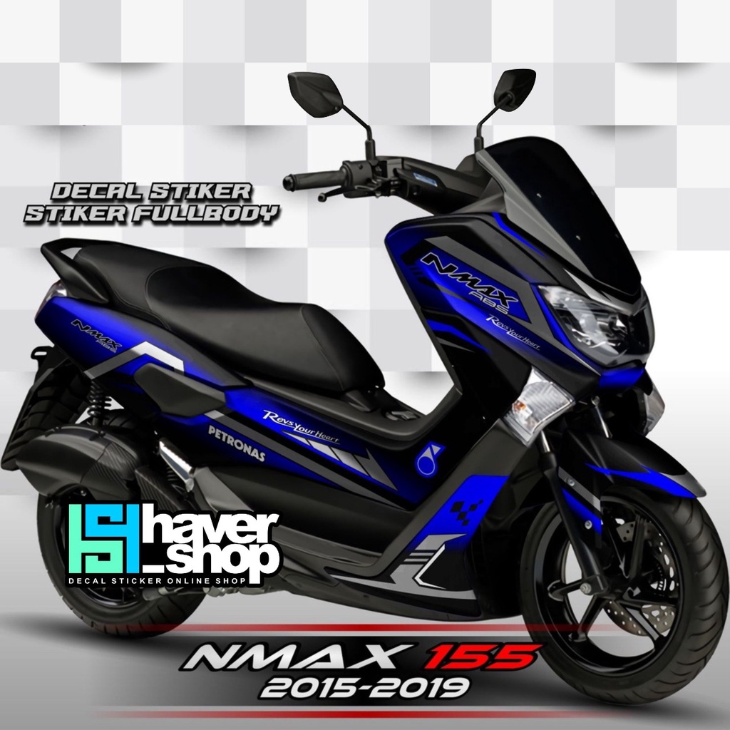 Stiker Motor Yamaha Nmax Full Body Motif Petronas 2