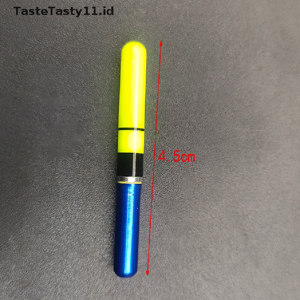 (Tastetasty) 2pcs Stik Lampu Led Apung Luminous Untuk Memancing Malam Hari