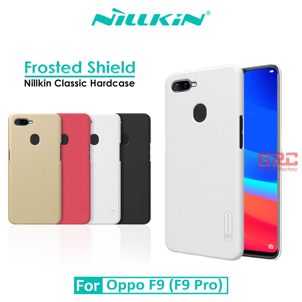 Hard Case OPPO F9 Nillkin Frosted Shield Casing Original