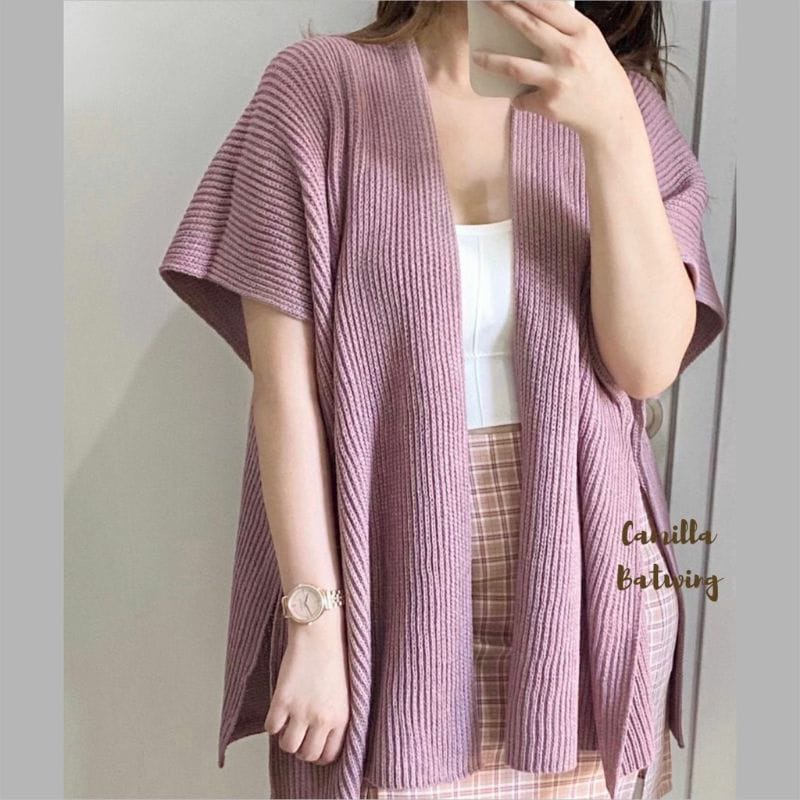 BATWING CAMILLA PREMIUM / Cardigan Rajut  / Outer Rajut Wanita Terbaru Kekinian / Korean Style