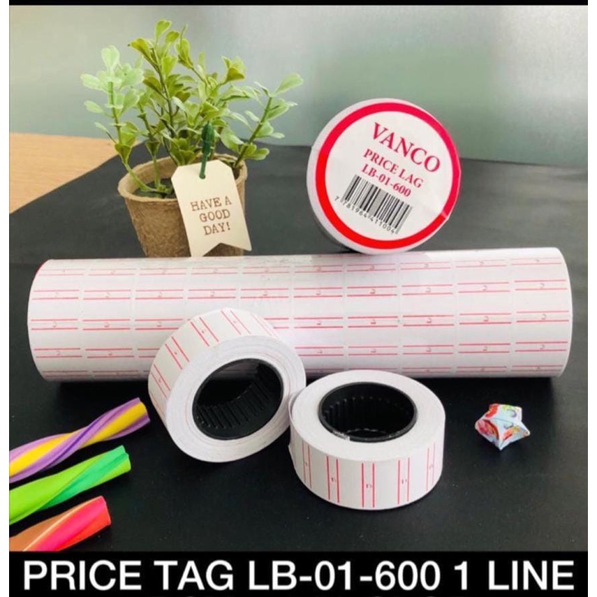 

VANCO LABEL HARGA / PRICE TAG / 1 BARI (10ROLL) / LABEL ROLL LB-01-600 1 LINE