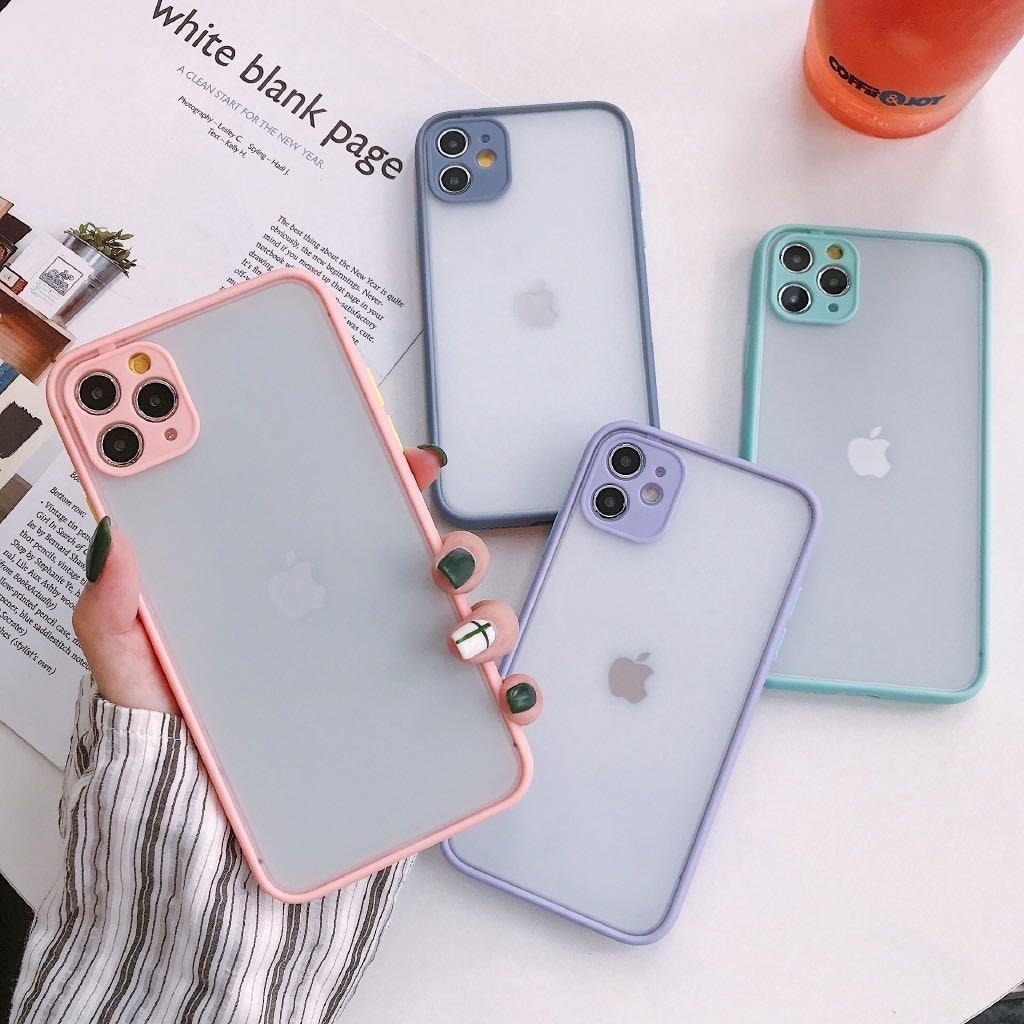 HYBRID PASTEL aero lens cover case redmi 4x 8 8a 8a pro note 8  samsung grand prime j2 prime oppo a52 a92