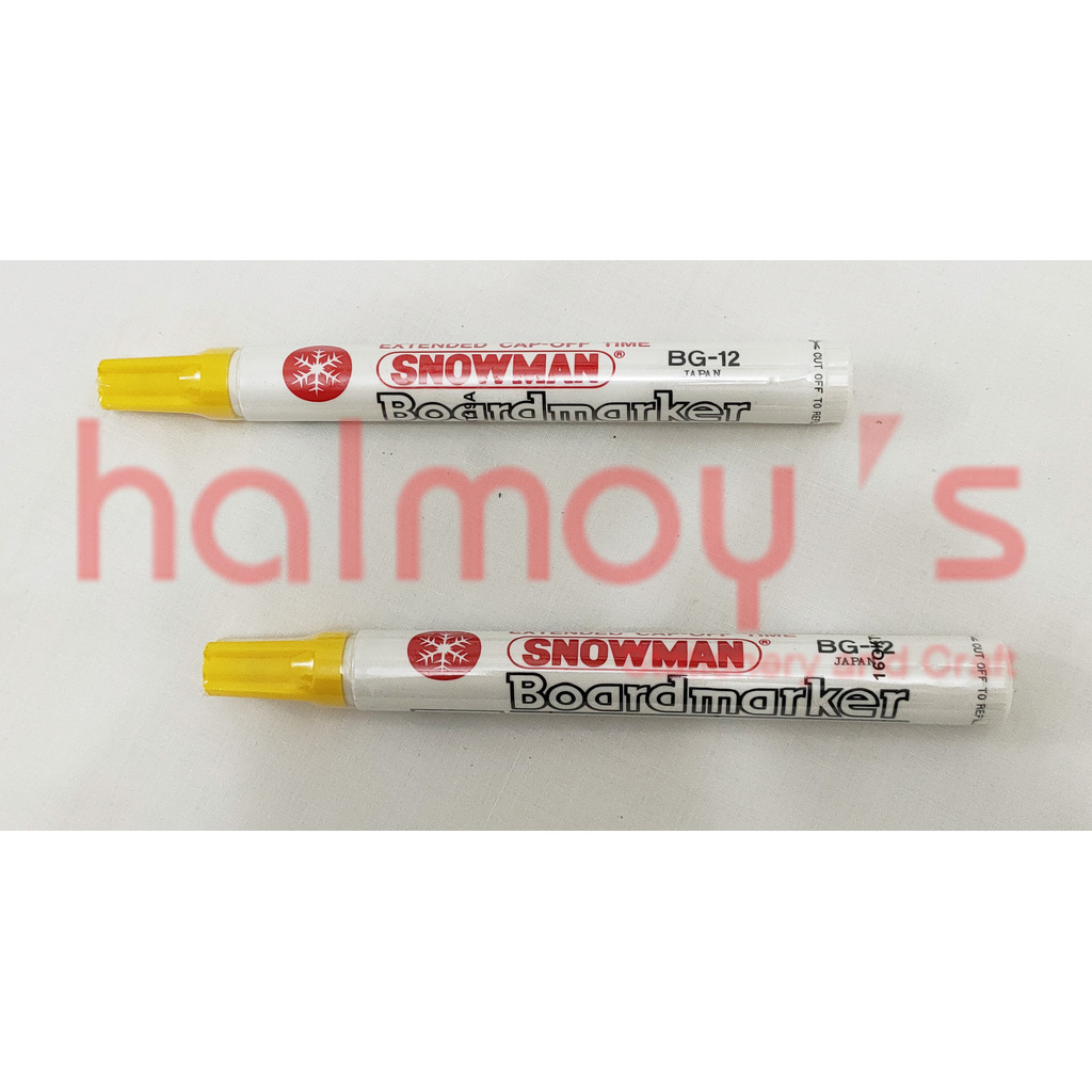 

SPIDOL SNOWMAN WHITE BOARD MARKER BG - 12 WARNA YELLOW