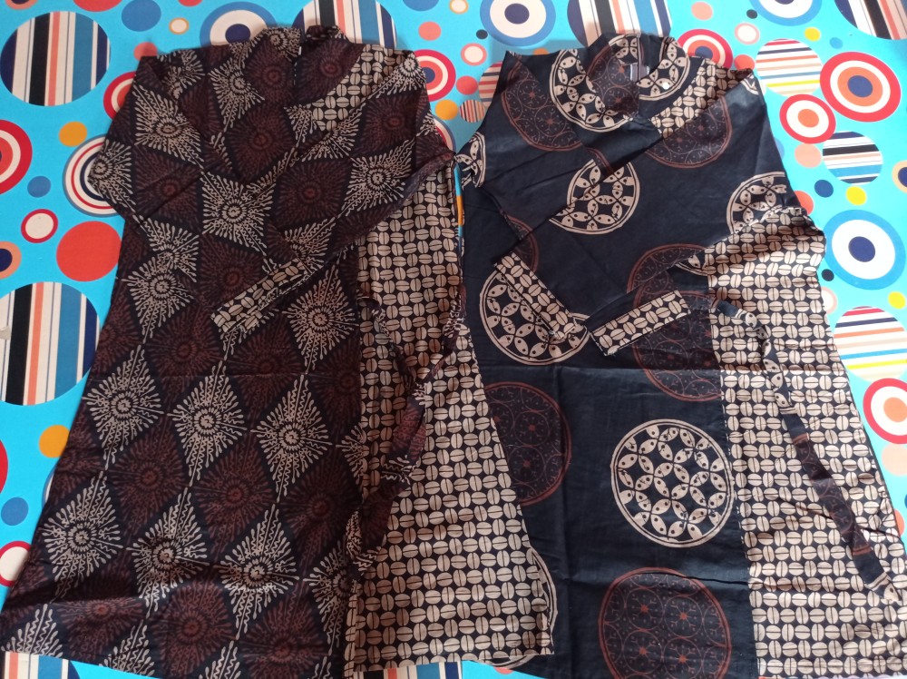 Ramabatik - (cod) Tunik Batik Wanita Lawasan Coklat Kekinian M Sampai Jumbo