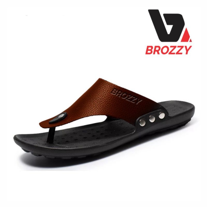 SANDAL PRIA BROZZY B- 02 JAPIT KULIT TERBARU