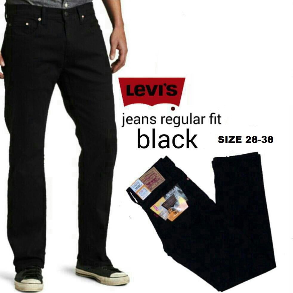  Celana  Jeans Pria Standar Premium Bandung Warna  Hitam  