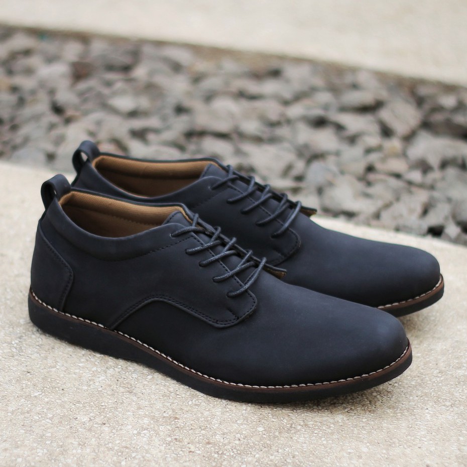 BRIDGE BLACK |ManNeedMe x Reyl| Sepatu Pantofel Pria Derby Shoes Formal / Kantor / Casual ORIGINAL