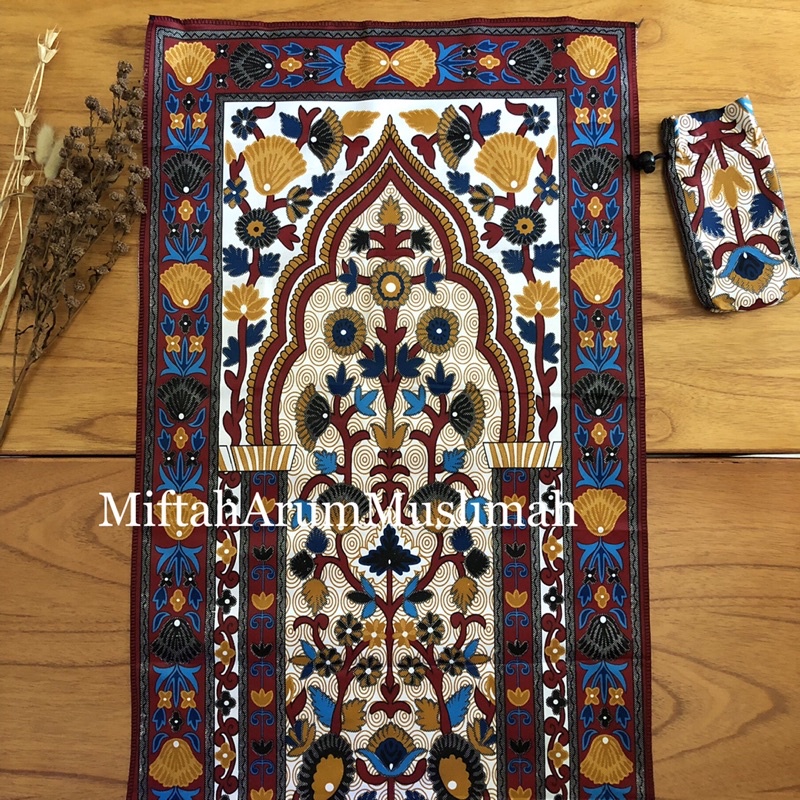 Sajadah Travelling Motif Floral