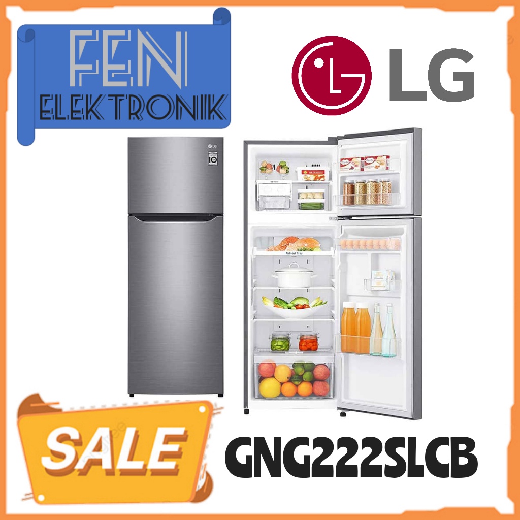 Kulkas LG 2 pintu GNG222SLCB kulkas LG inverter GNG222SLCB LG GNG222 222SLCB