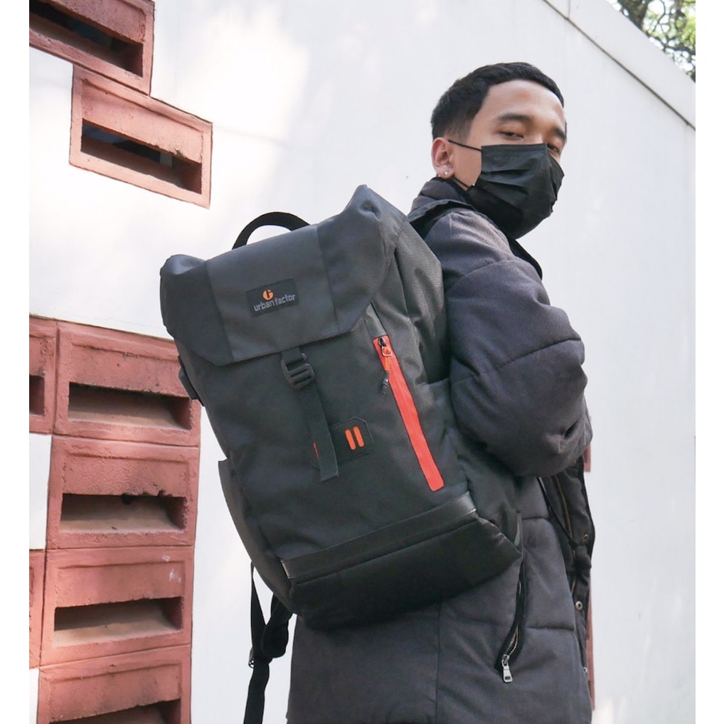 PICCOLO BLACK | MNM X URBAN | Tas Ransel Punggung Pria Tas Backpack ORIGINAL