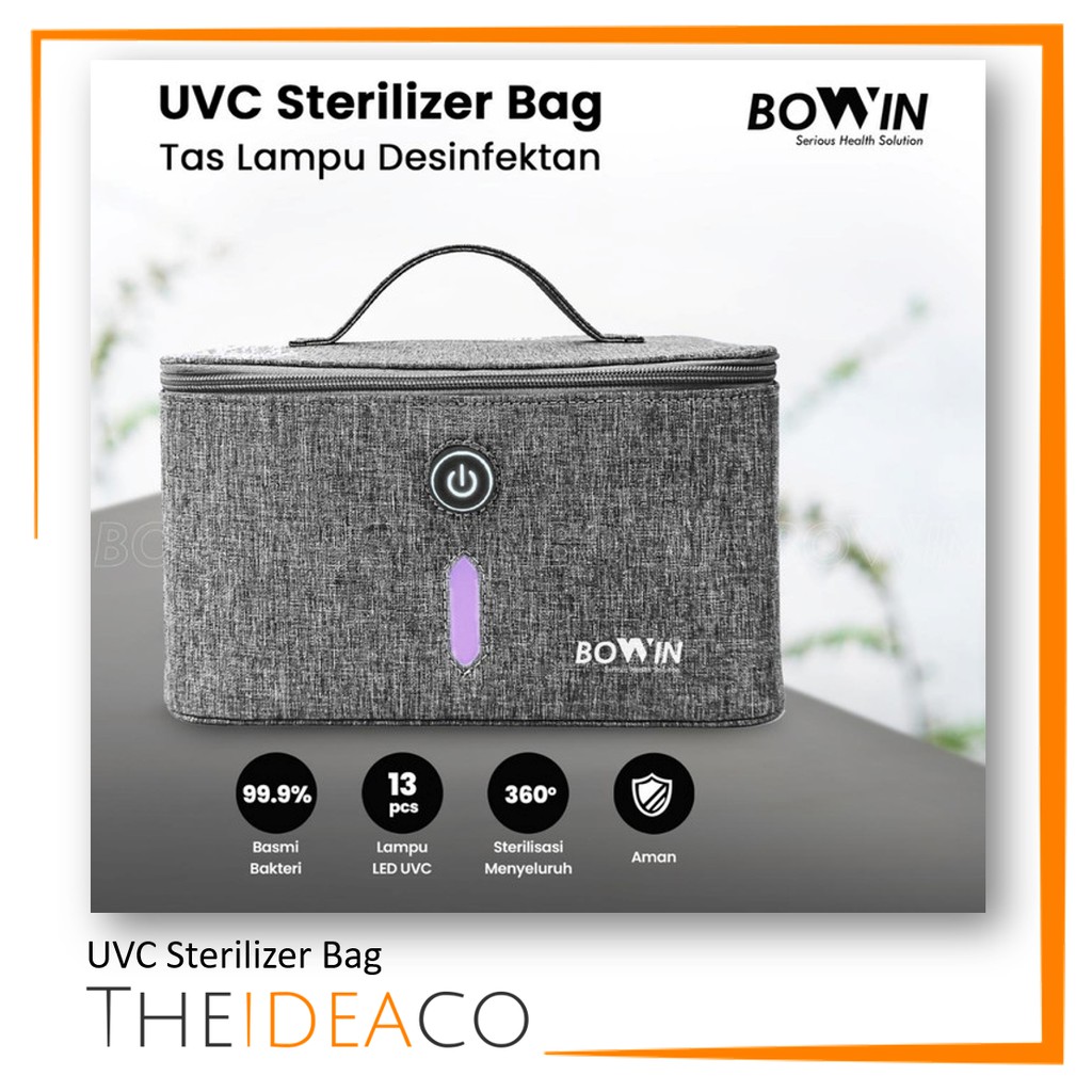 Bowin UVC Sterilizer Bag - Lampu Desinfektan Bakteri, Virus & Kuman - Terdaftar KEMKES RI