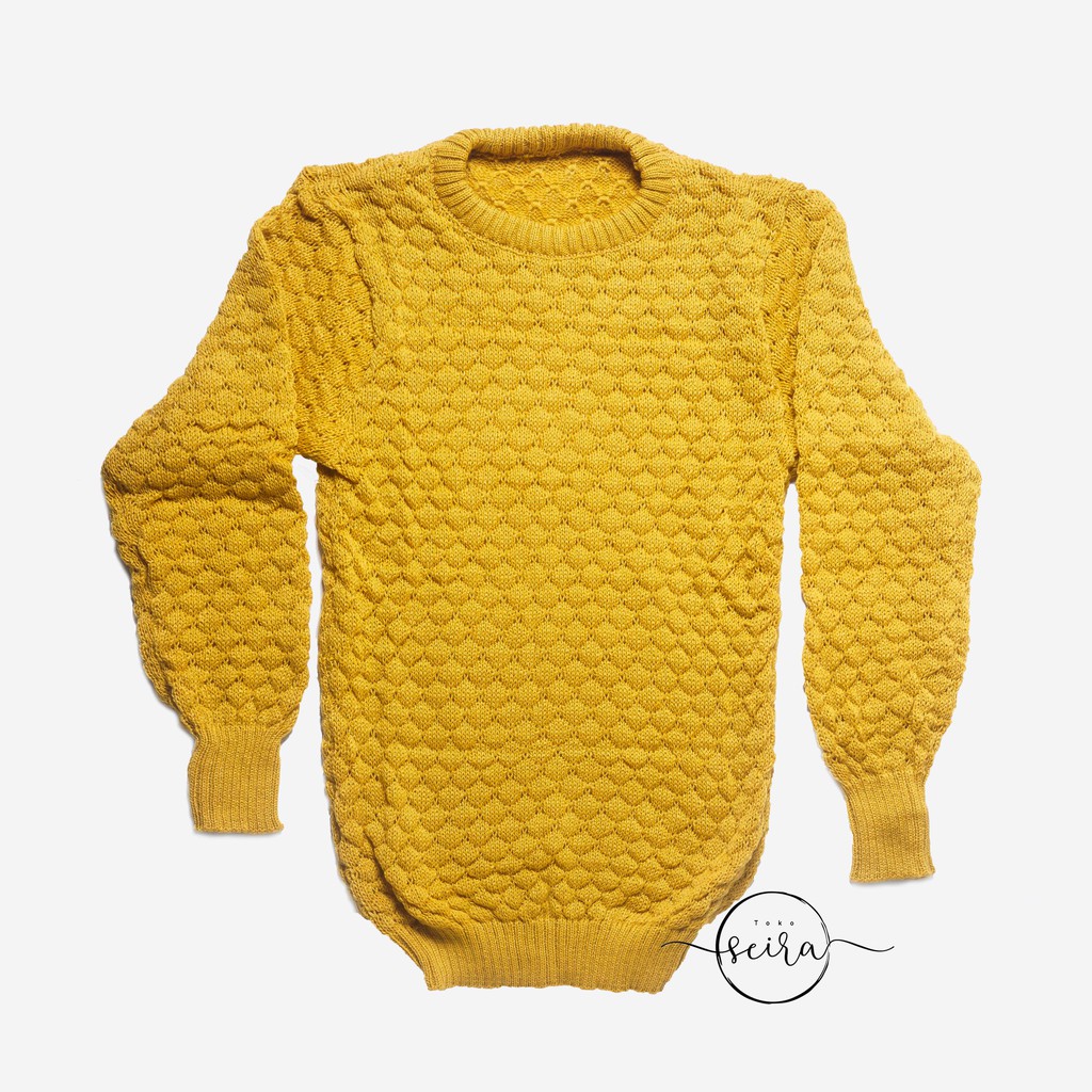 [BISA COD] Sweater Rajut Wanita Popcorn