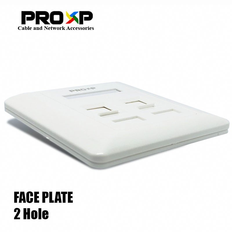 PROXP FP201 Face Plate | Face Panel 2 Hole / 2 Port