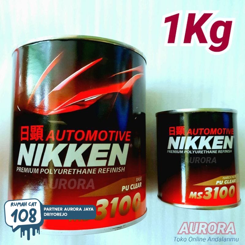 

Rumah Cat - CLEAR PU NIKKEN MS3100 1kg klir vernis pernis anti gores neken MS 3100 Rumah Cat Motor dan Mobil