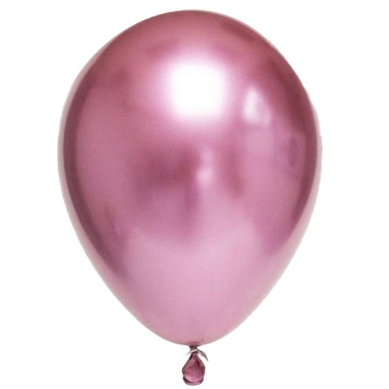 Balon Latex Metallic Chrome uk: 12 inch, Balon Chrome Metalik perpack isi: 10 pcs