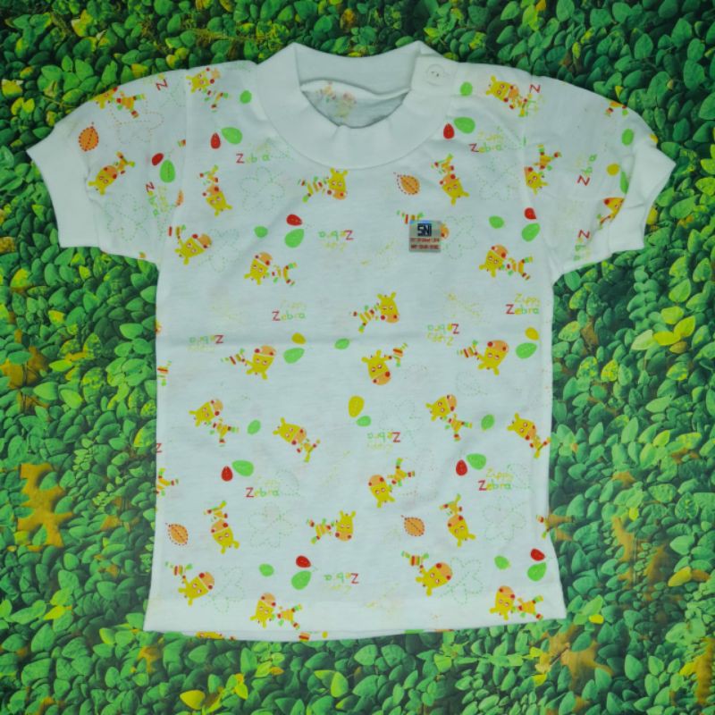 Baju Bayi / Atasan Tangan Pendek Motif Kancing Samping