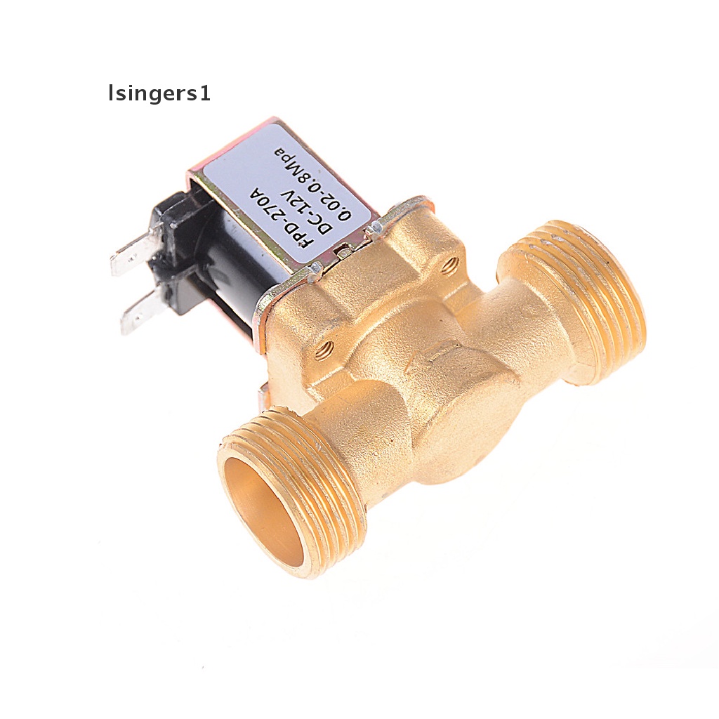 (lsingers1) Katup Solenoid Elektrik 3 / 4 &quot;NPSM DC Bahan Kuningan