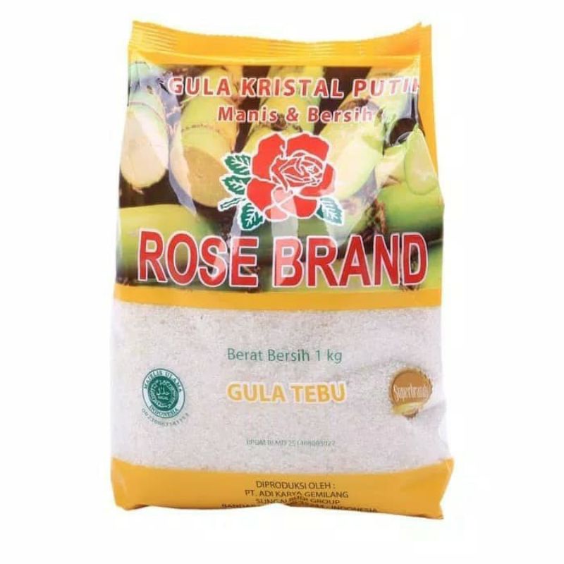 

(Desty Shop)Gula pasir putih Rosebrand 1kg