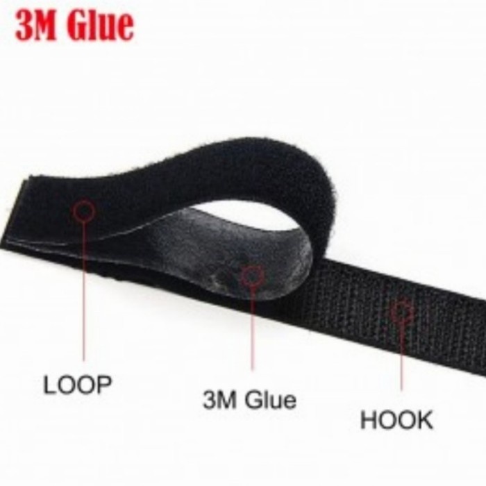 

Wow 3M Velcro Hook And Loop/Kasar Dan Halus-Perekat 3M Cord Holder-Hitam Hemat