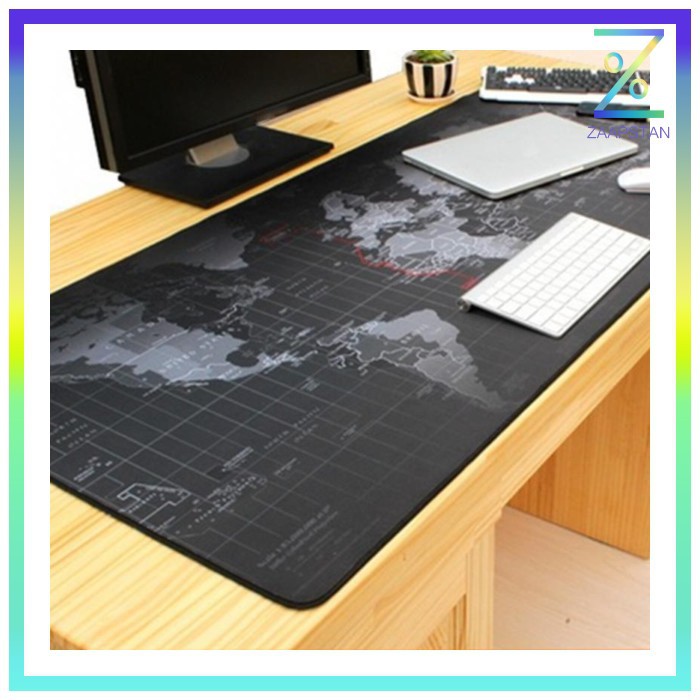 Gaming Mouse Pad XL Desk Mat Motif Peta Dunia 400 x 800 mm - MP002 - B