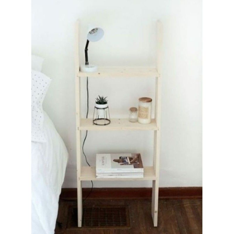 rak tangga kayu / rak tangga serbaguna / rak tangga minimalis