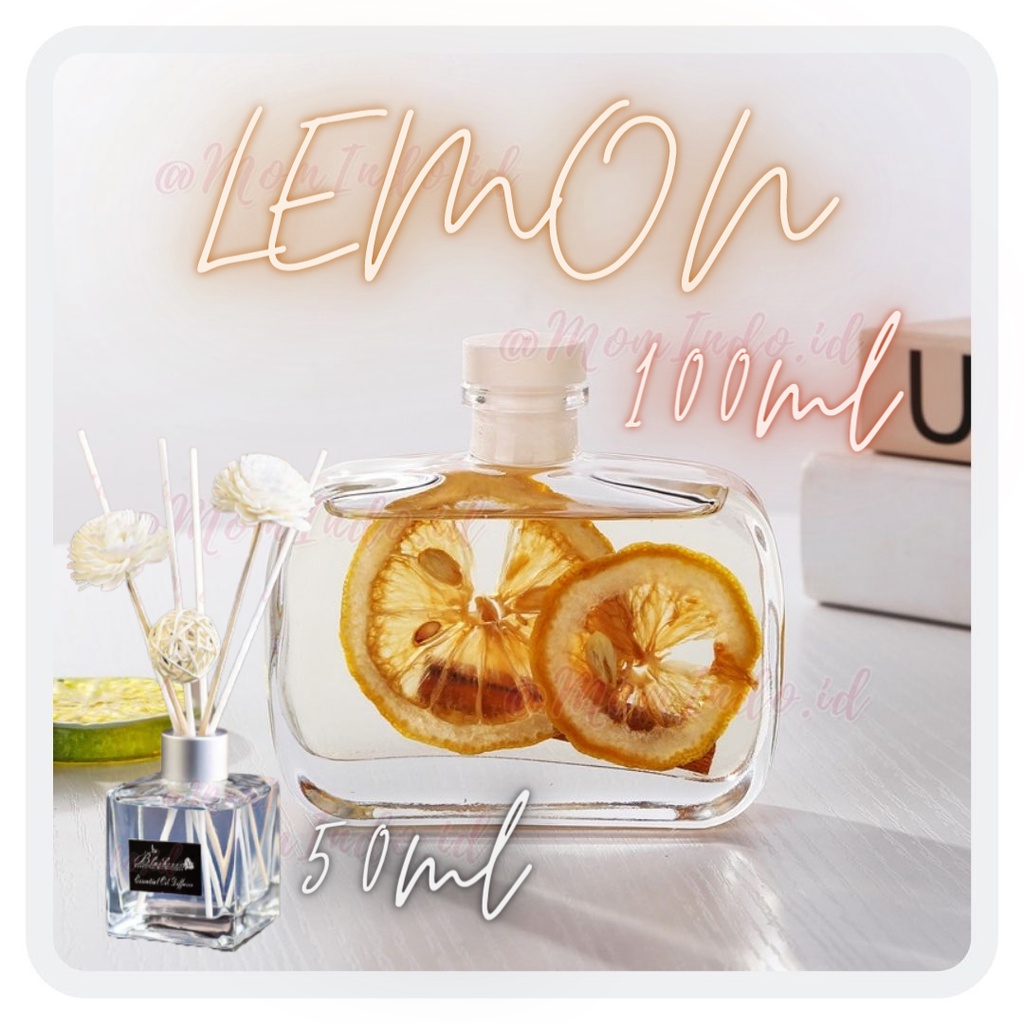 Reed Diffuser Difuser Aromaterapi Aromatherapy Aroma Terapi Pewangi Ruangan-Lemon