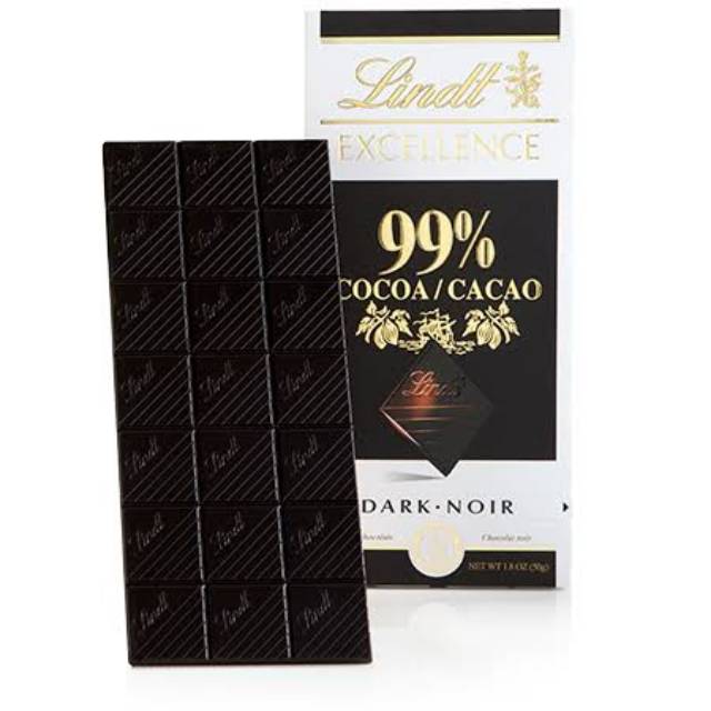 

LINDT EXCELLENCE DARK CHOCOLATE 99% - COKELAT LINDT ORIGINAL IMPORT