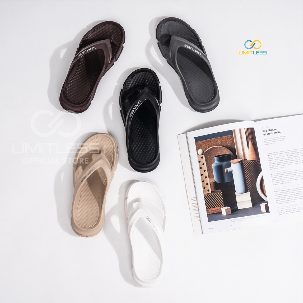 Zerolimit - Sandal Jepit Pria Kekinian Sandal Laki Laki Fashionable Viral Sandal Cowok Casual Murah