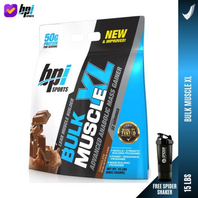 Bpi Sports Bulk Muscle XL Gainer 15 Lbs 15 Lb 15Lbs 15Lb Weight Gainer BPI Sport BulkMuscle