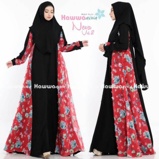 Gamis Syari Neva 2 Original by Hawwa Aiwa