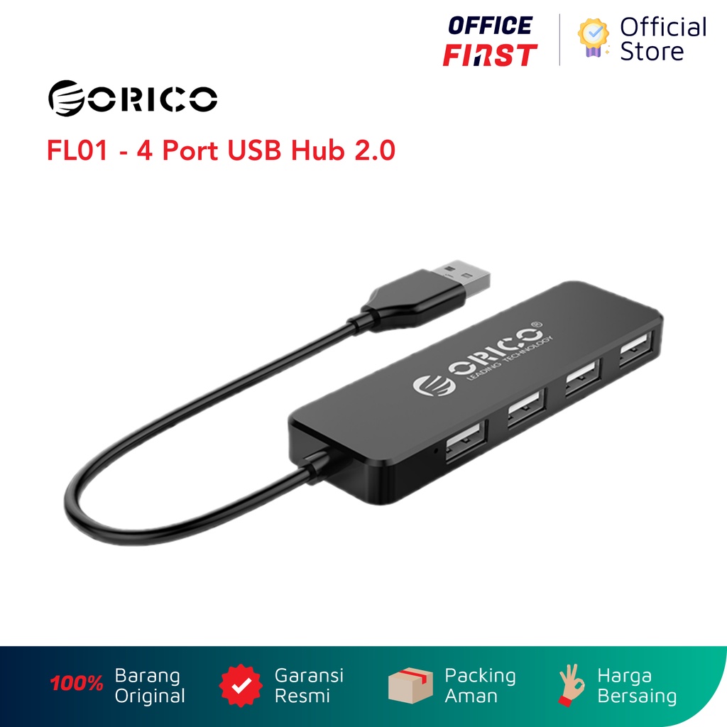 ORICO 4 Port USB Hub 2.0 / FL01 FL01-BK
