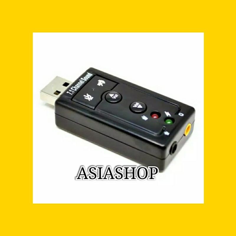 USB Sound 7.1 Channel Adapter / USB Soundcard 7.1 Sound Adapter