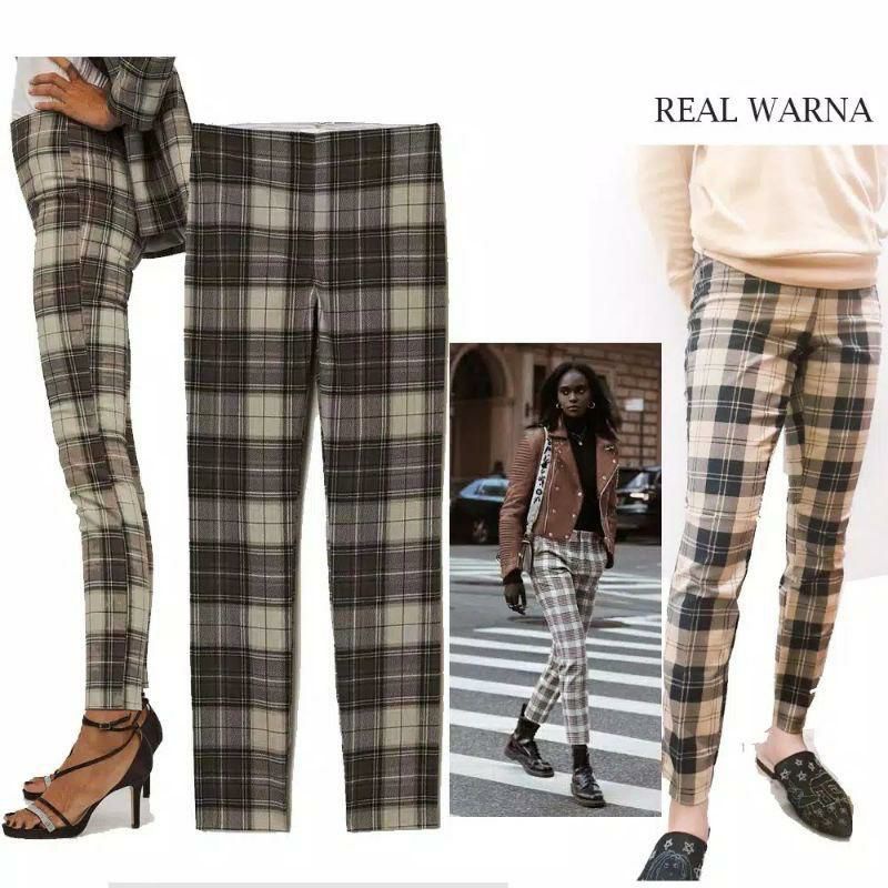 HM Tartan Cigarette Trouser