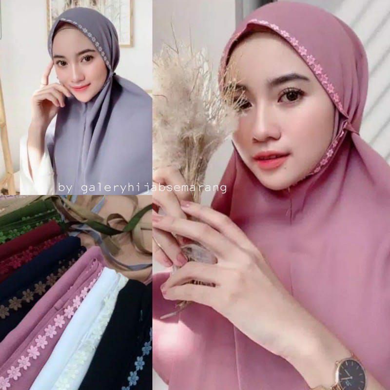 BERGO MARYAM RENDA MELATI DIAMOND / HIJAB BERGO MELATI NON PET