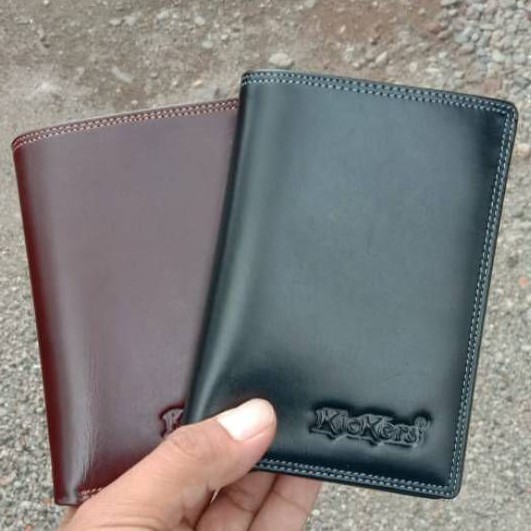 DOMPET KULIT ASLI PRIA  3/4 EMBOS KICKERS (FULL KULIT LUAR DAN DALAM )