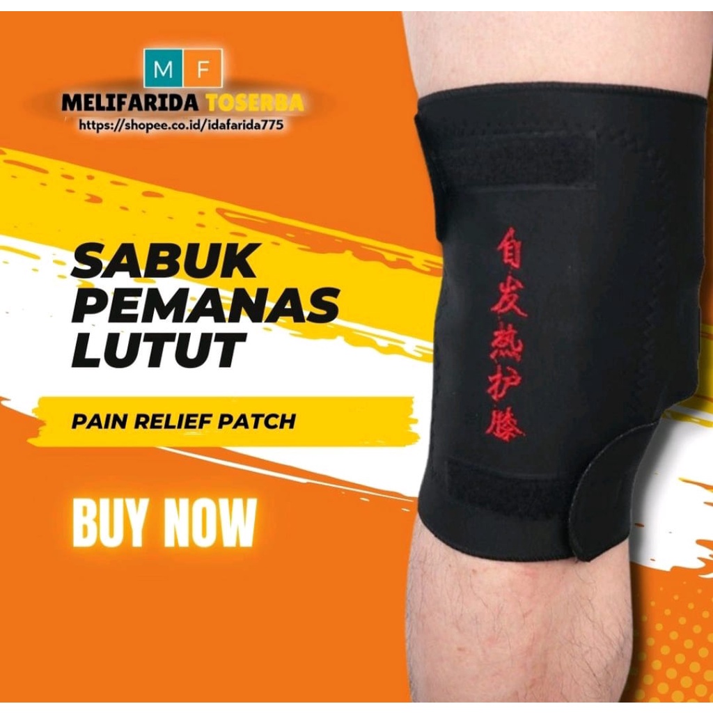 Sabuk Terapi Pemanas Lutut Magnetic Theraphy Self Heating -Sabuk Terapi Pemanas Lutut - Knee Pad