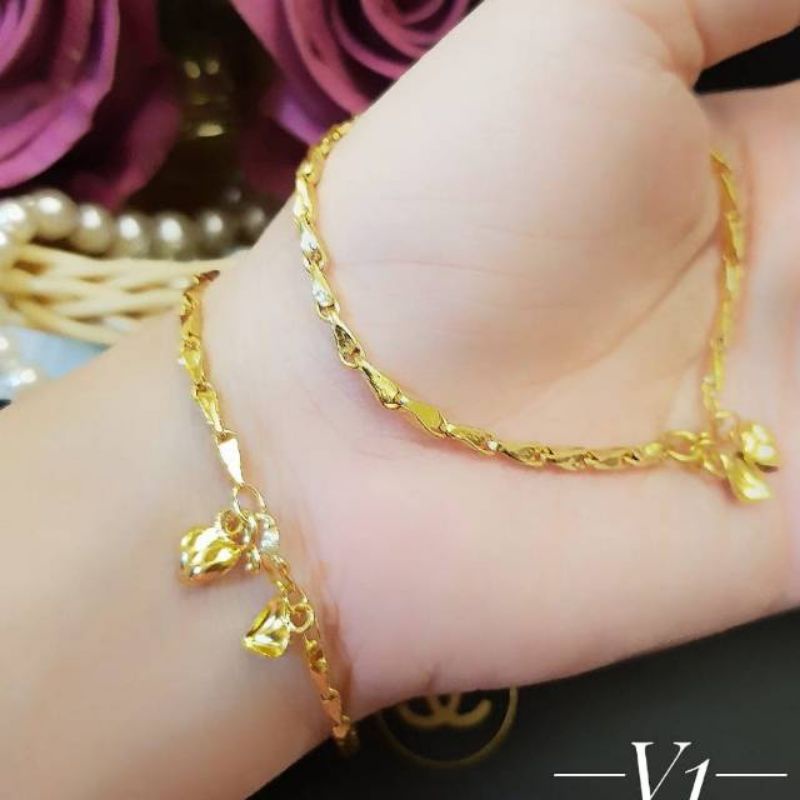 Xuping gelang lapis emas 24k 0214k