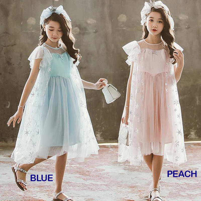 Dress Anak Perempuan PREMIUM Pretty Ice Glitter With Wings